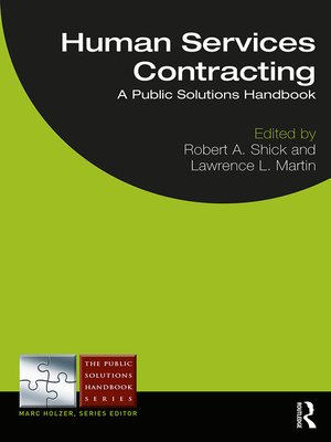 cover image of Human Services Contracting